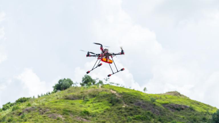 drone-flying-at-outdoor